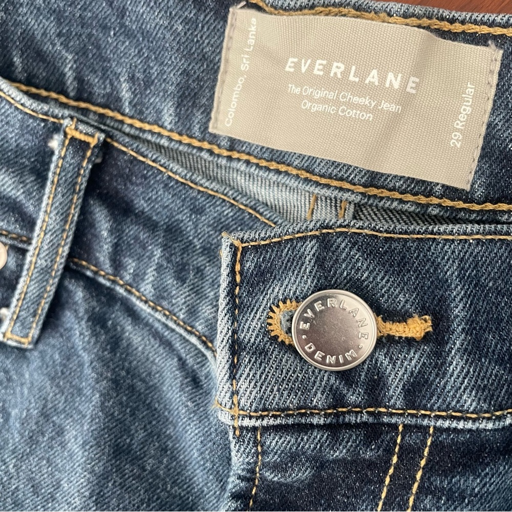 Everlane Original Cheeky Jean High-Rise Straight Size 29 Medium Wash
